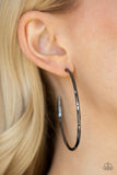 Paparazzi "Loop de HOOP" Black Earrings Paparazzi Jewelry