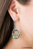 Paparazzi "Lost At Sea" Green Earrings Paparazzi Jewelry