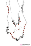 Paparazzi "Lost In Reverie" Red Necklace & Earring Set Paparazzi Jewelry