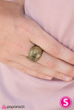 Paparazzi "Lost In Space - Brass" ring Paparazzi Jewelry