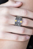 Paparazzi "Lost In The Amazon" Yellow Ring Paparazzi Jewelry