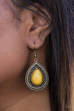 Paparazzi "Lost In The Jungle" Yellow Earrings Paparazzi Jewelry