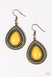 Paparazzi "Lost In The Jungle" Yellow Earrings Paparazzi Jewelry