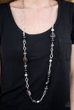 Paparazzi "Lost Safari" Black Necklace & Earring Set Paparazzi Jewelry