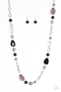 Paparazzi "Lost Safari" Black Necklace & Earring Set Paparazzi Jewelry