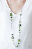 Paparazzi "Lost Safari" Green Necklace & Earring Set Paparazzi Jewelry