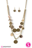 Paparazzi "Lost Treasure" Multi Necklace & Earring Set Paparazzi Jewelry