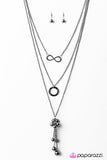 Paparazzi "Love Affair - Black" necklace Paparazzi Jewelry