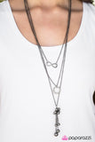 Paparazzi "Love Affair - Black" necklace Paparazzi Jewelry