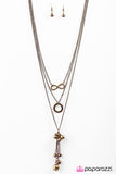 Paparazzi "Love Affair - Brass" necklace Paparazzi Jewelry