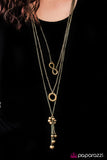 Paparazzi "Love Affair - Brass" necklace Paparazzi Jewelry