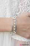 Paparazzi "Love and Affection" White Bracelet Paparazzi Jewelry