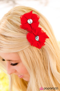 Paparazzi "Love Ballad - Red" hair clip Paparazzi Jewelry