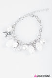Paparazzi "Love Doves" White Bracelet Paparazzi Jewelry