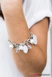 Paparazzi "Love Doves" White Bracelet Paparazzi Jewelry