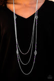 Paparazzi "Love Every Day" Purple Necklace & Earring Set Paparazzi Jewelry