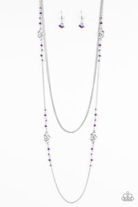 Paparazzi "Love Every Day" Purple Necklace & Earring Set Paparazzi Jewelry