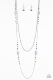 Paparazzi "Love Every Day" Purple Necklace & Earring Set Paparazzi Jewelry