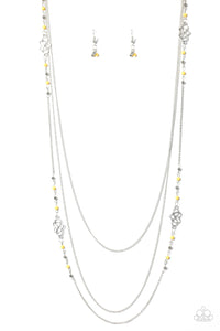 Paparazzi "Love Every Day" Yellow Necklace & Earring Set Paparazzi Jewelry