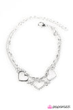 Paparazzi "Love Is Everywhere" White Bracelet Paparazzi Jewelry