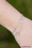 Paparazzi "Love Is Everywhere" White Bracelet Paparazzi Jewelry