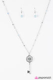 Paparazzi "Love Is The Key To Happiness - Blue" necklace Paparazzi Jewelry