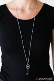 Paparazzi "Love Is The Key To Happiness - Blue" necklace Paparazzi Jewelry