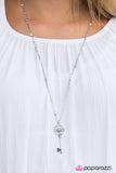 Paparazzi "Love Is The Key To Happiness - White" necklace Paparazzi Jewelry