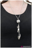 Paparazzi "Love, Love Me Do" Silver Necklace & Earring Set Paparazzi Jewelry