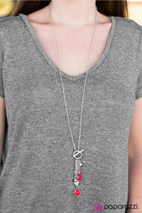 Paparazzi "Love Lullaby" Red Necklace & Earring Set Paparazzi Jewelry