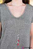 Paparazzi "Love Lullaby" Red Necklace & Earring Set Paparazzi Jewelry