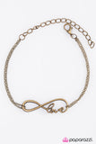 Paparazzi "Lovers Leap - Brass" bracelet Paparazzi Jewelry