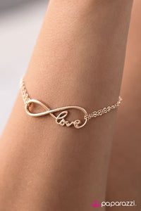 Paparazzi "Lovers Leap - Gold" bracelet Paparazzi Jewelry