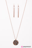 Paparazzi "Love The One You Got" Copper Necklace & Earring Set Paparazzi Jewelry