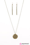 Paparazzi "Love The One You Got" Brass Necklace & Earring Set Paparazzi Jewelry