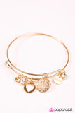 Paparazzi "Love To Bits" Gold Bracelet Paparazzi Jewelry