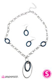 Paparazzi "Low and Behold- Blue" necklace Paparazzi Jewelry