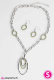 Paparazzi "Low and Behold - Green " necklace Paparazzi Jewelry