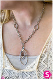 Paparazzi "Low and Behold- Silver" necklace Paparazzi Jewelry