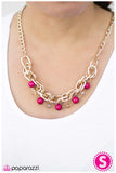 Paparazzi "Luck Be A Lady - Pink" necklace Paparazzi Jewelry