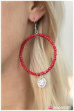 Paparazzi "Luck of The Irish" Red Earrings Paparazzi Jewelry