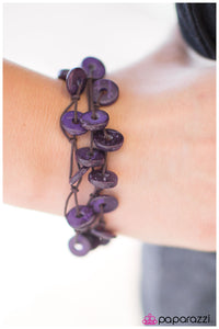 Paparazzi "Lucky Catch - Purple" bracelet Paparazzi Jewelry