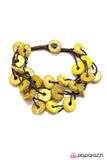 Paparazzi "Lucky Catch - Yellow" bracelet Paparazzi Jewelry