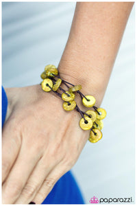 Paparazzi "Lucky Catch - Yellow" bracelet Paparazzi Jewelry