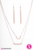 Paparazzi "Lucky Streak - Rose Gold" necklace Paparazzi Jewelry