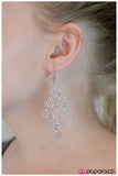 Paparazzi "Lucy in the Sky with Diamonds" White Earrings Paparazzi Jewelry