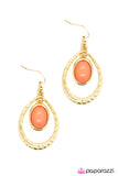 Paparazzi "Luminous Lasso - Orange" earring Paparazzi Jewelry