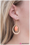 Paparazzi "Luminous Lasso - Orange" earring Paparazzi Jewelry