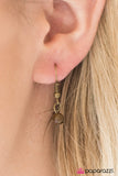 Paparazzi "Lunar Eclipse - Brass" necklace Paparazzi Jewelry