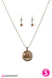Paparazzi "Lunar Eclipse - Brass" necklace Paparazzi Jewelry